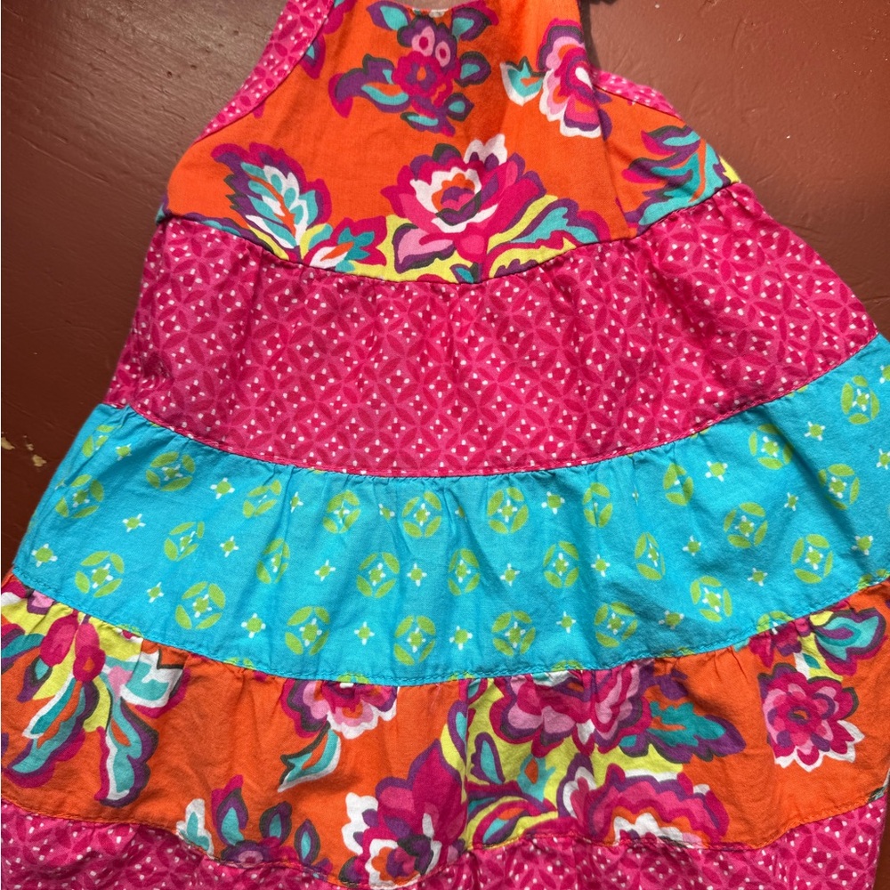 Colorful Kids Halter Dress